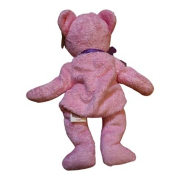 TY Beanie Baby “Eggs” 2000 Pink Easter Bear Retired Embroidered Egg MWMT - Picture 2 of 11